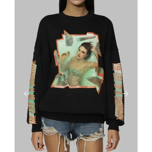 Taylor Swift The Life of a Showgirl Black Sweatshirt Crewneck Box Set